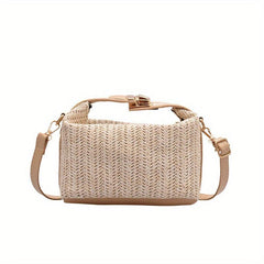 Straw Woven Crossbody Bag Summer Beach Handbag for Vacation