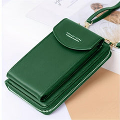Women's Letter Graphic Crossbody Bag Zipper Purse with Card Slots