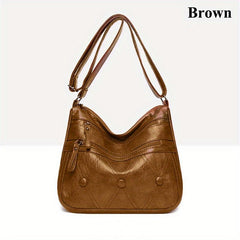 Embroidery Crossbody Bag Solid Shoulder Bag Layer Purse
