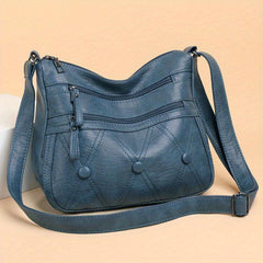 Embroidery Crossbody Bag Solid Shoulder Bag Layer Purse