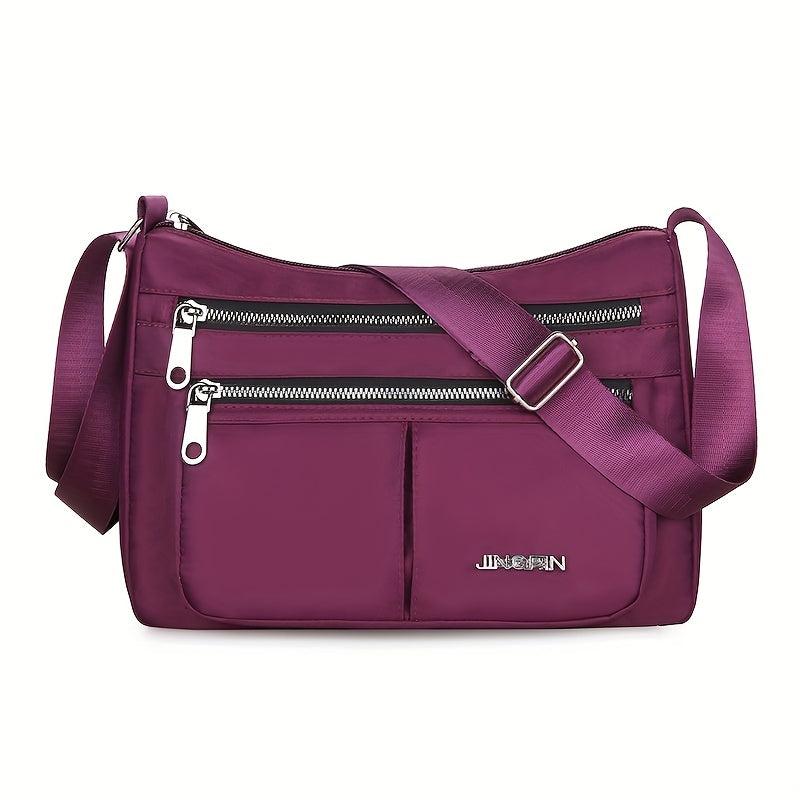 Minimalist Zipper Hobo Shoulder Bag for Women