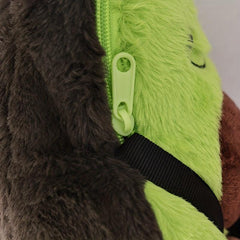 Avocado Plush Crossbody Bag Coin Purse Zipper Outdoor Cute Cartoon Style
