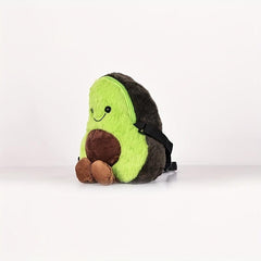 Avocado Plush Crossbody Bag Coin Purse Zipper Outdoor Cute Cartoon Style