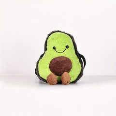 Avocado Plush Crossbody Bag Coin Purse Zipper Outdoor Cute Cartoon Style