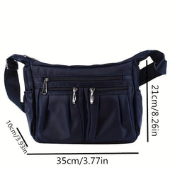 Nylon Waterproof Shoulder Bag Crossbody Handbag