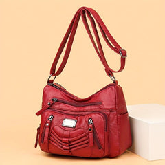 Vintage Crossbody Bag PU Leather Shoulder Bag