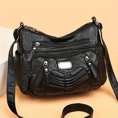 Vintage Crossbody Bag PU Leather Shoulder Bag