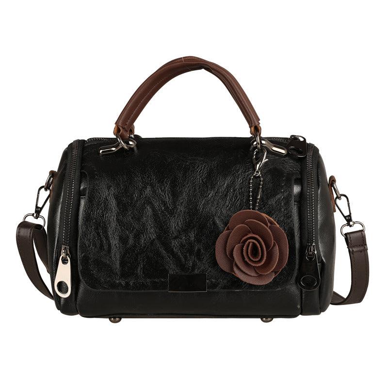 Vintage Boston Handbags Flower Crossbody Bag