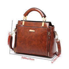 Stylish Crossbody Bag with Zipper Decor for Women