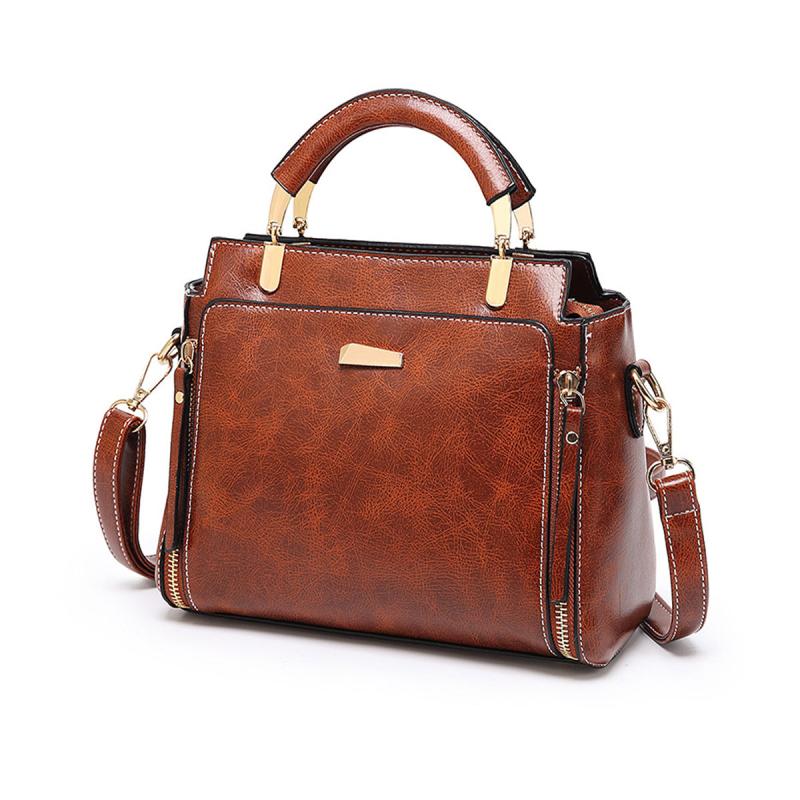 Stylish Crossbody Bag with Zipper Decor for Women