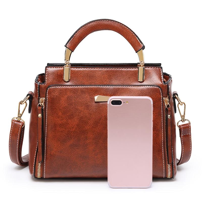 Stylish Crossbody Bag with Zipper Decor for Women