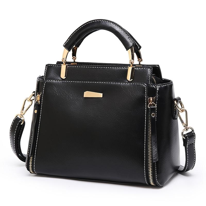 Stylish Crossbody Bag with Zipper Decor for Women
