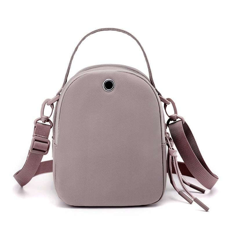 Oxford Cloth Crossbody Bag with Zipper