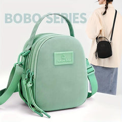 Oxford Cloth Crossbody Bag with Zipper