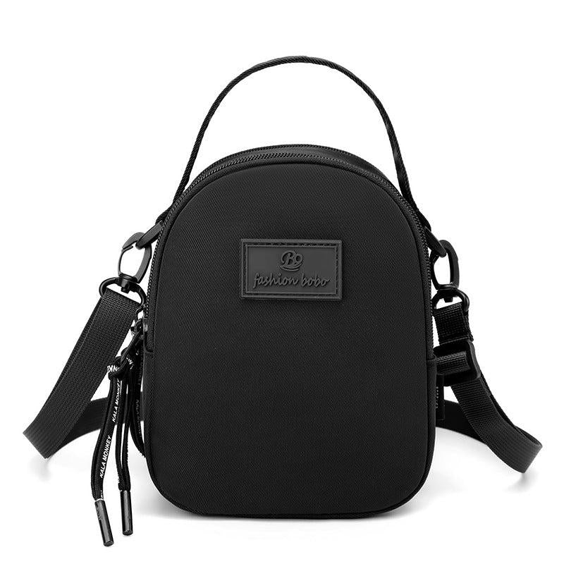 Oxford Cloth Crossbody Bag with Zipper