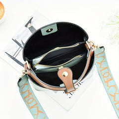 Mini Handbag Detachable Strap PU Leather Crossbody Bag