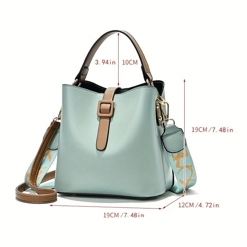 Mini Handbag Detachable Strap PU Leather Crossbody Bag