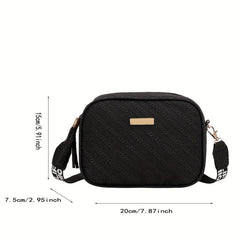 Minimalist Crossbody Cell Phone Bag Square Zipper Shoulder Bag