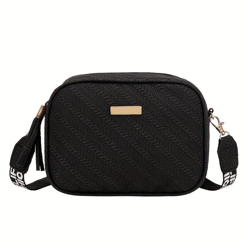 Minimalist Crossbody Cell Phone Bag Square Zipper Shoulder Bag