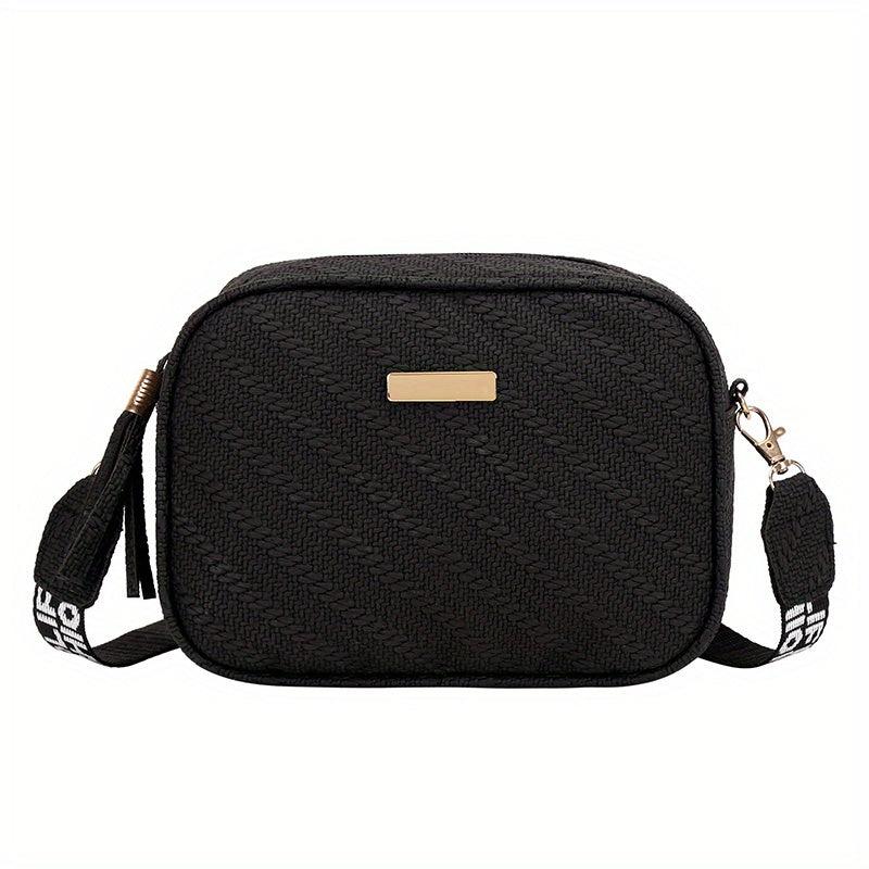 Minimalist Crossbody Cell Phone Bag Square Zipper Shoulder Bag