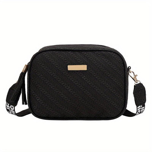 Minimalist Crossbody Cell Phone Bag Square Zipper Shoulder Bag