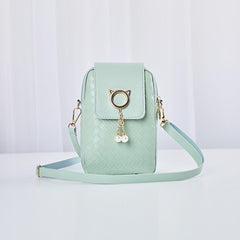 Classic Braided Crossbody Bag Solid Shoulder Bag