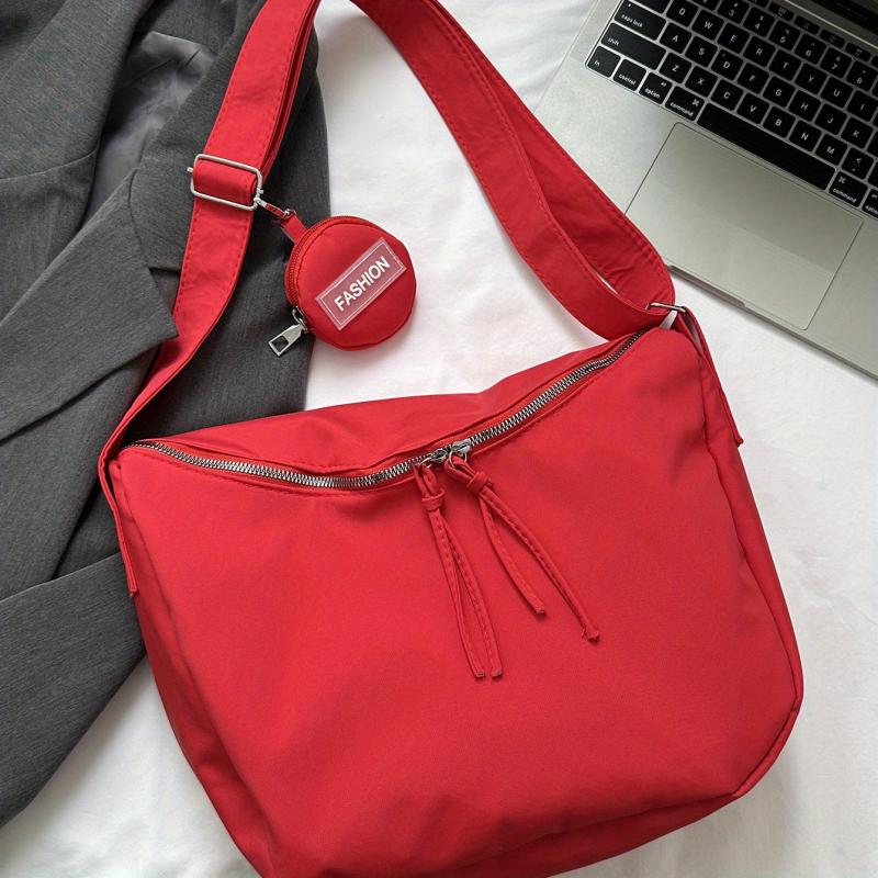 Large Capacity Tote Bag Nylon Durable Lightweight Shoulder Bag