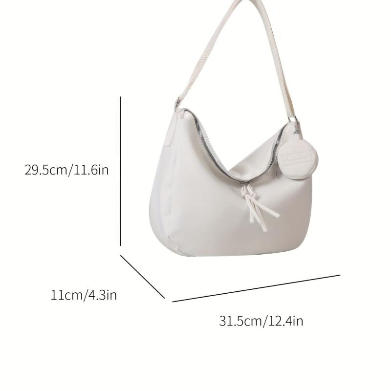Large Capacity Tote Bag Nylon Durable Lightweight Shoulder Bag