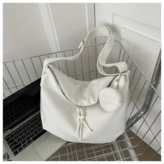 Large Capacity Tote Bag Nylon Durable Lightweight Shoulder Bag