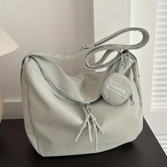 Large Capacity Tote Bag Nylon Durable Lightweight Shoulder Bag
