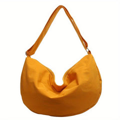 Minimalist Large Capacity Hobo Bag Solid Casual Crossbody Bag