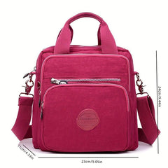 Small Solid Crossbody Bag Casual Pocket Handbag Portable Mommy Bag