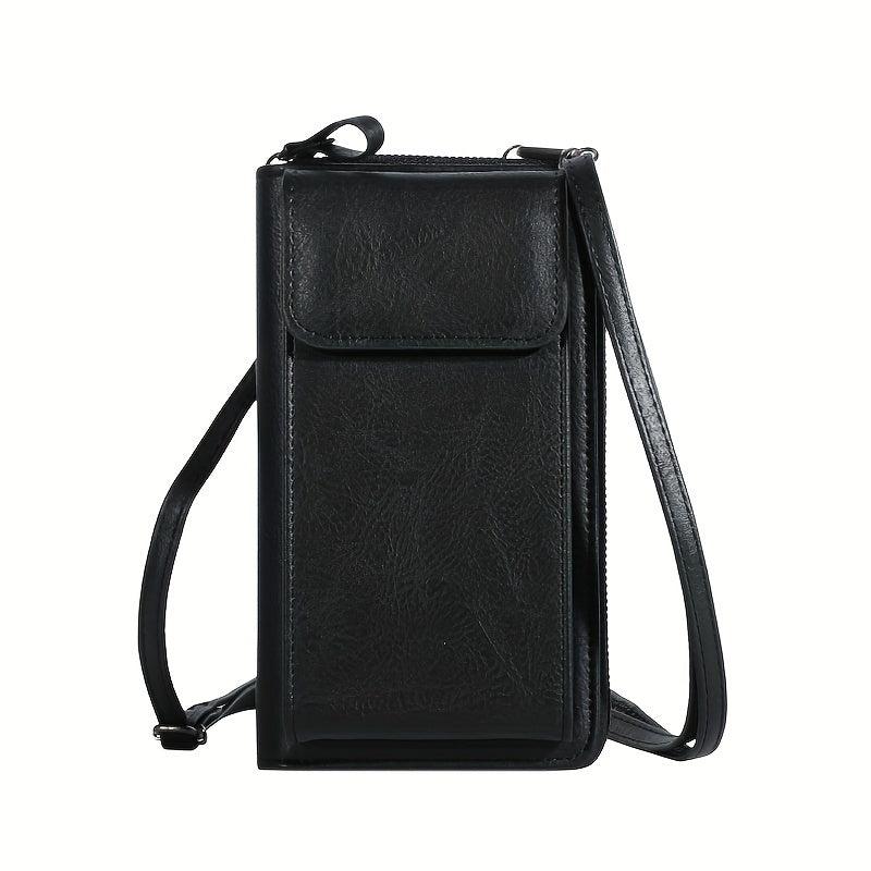 Vintage Mini PU Leather Crossbody Phone Bag Wallet