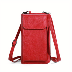 Vintage Mini PU Leather Crossbody Phone Bag Wallet