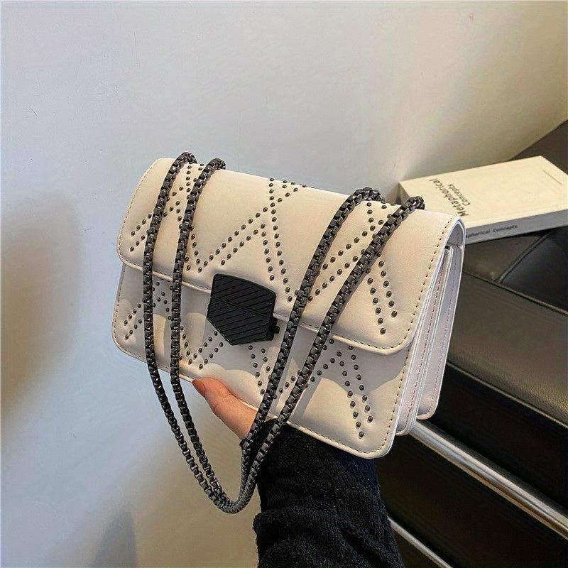 Versatile PU Leather Flap Bag Crossbody Handbag