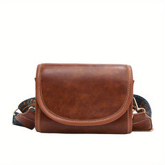Faux Pearl Retro Style Crossbody Bag Flap Square Bag