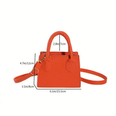 Minimalist Solid Small Bag Crossbody Satchel All Match Square