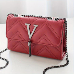 Quilted Crossbody Bag Lightweight PU Leather Shoulder Bag Women's Handbag