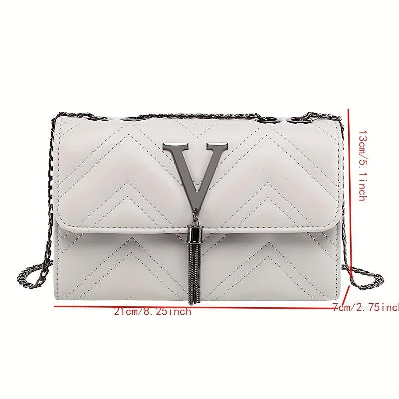 Quilted Crossbody Bag Lightweight PU Leather Shoulder Bag Women's Handbag
