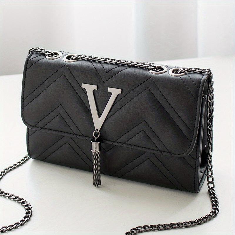 Quilted Crossbody Bag Lightweight PU Leather Shoulder Bag Women's Handbag