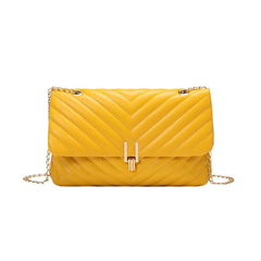 Quilted Shoulder Bag Faux Leather Chain Crossbody Bag Small Flap Purse