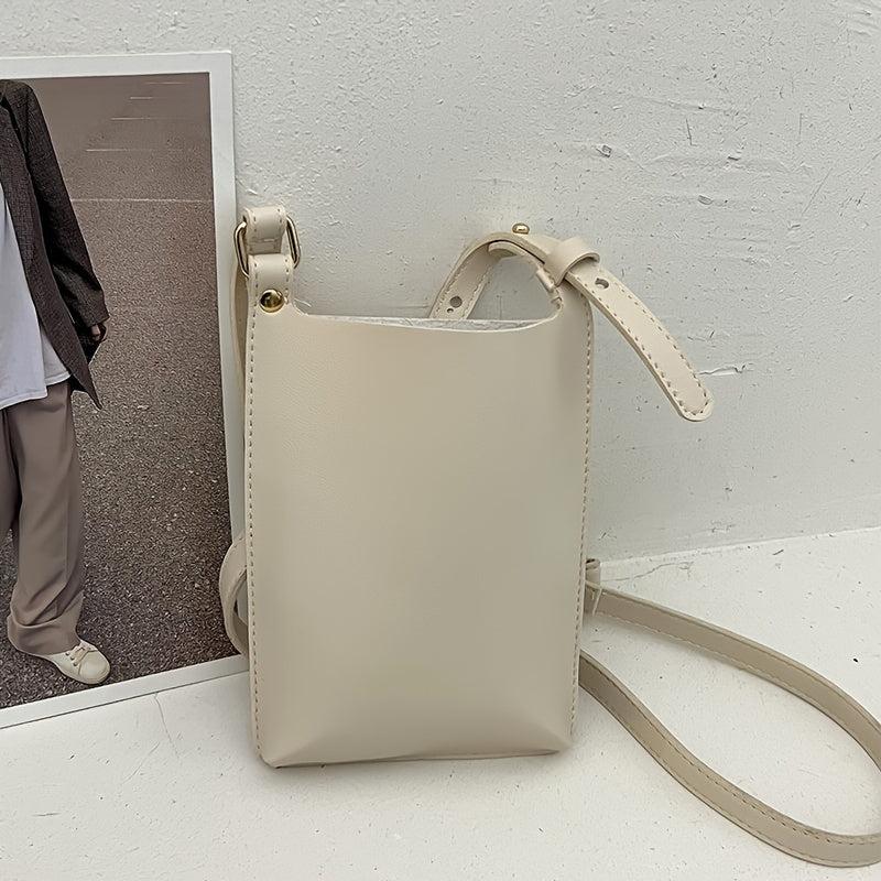 Minimalist Faux Leather Crossbody Purse for Women 7 4 5 5 2 3 Inch
