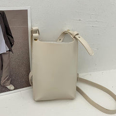 Minimalist Faux Leather Crossbody Purse for Women 7 4 5 5 2 3 Inch