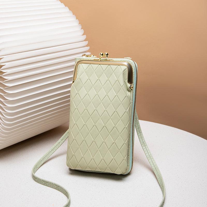 Argyle Embossed Phone Bag Mini Crossbody