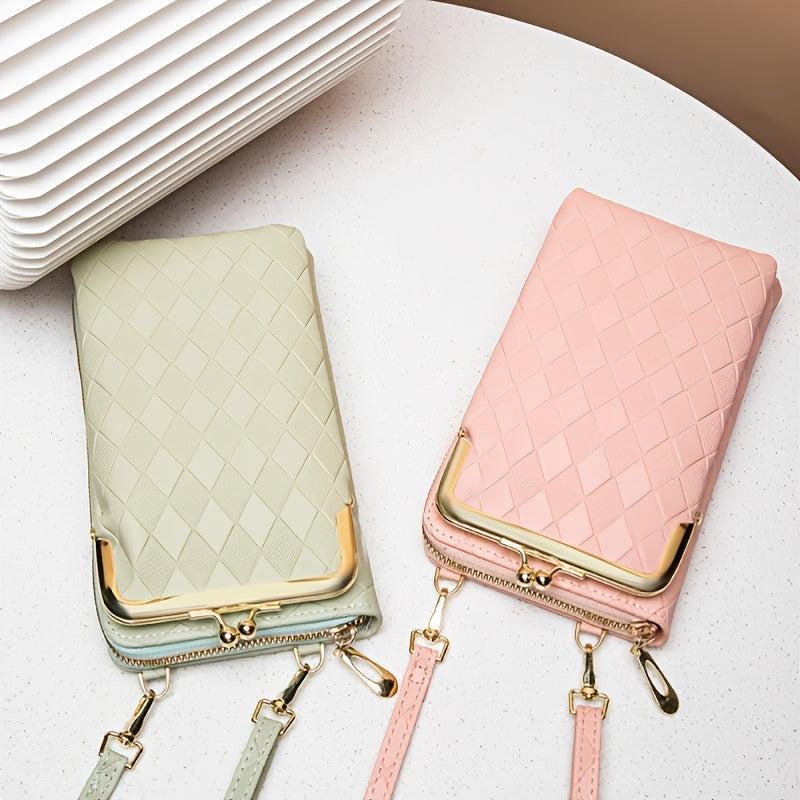 Argyle Embossed Phone Bag Mini Crossbody