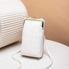 Argyle Embossed Phone Bag Mini Crossbody