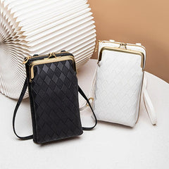 Argyle Embossed Phone Bag Mini Crossbody