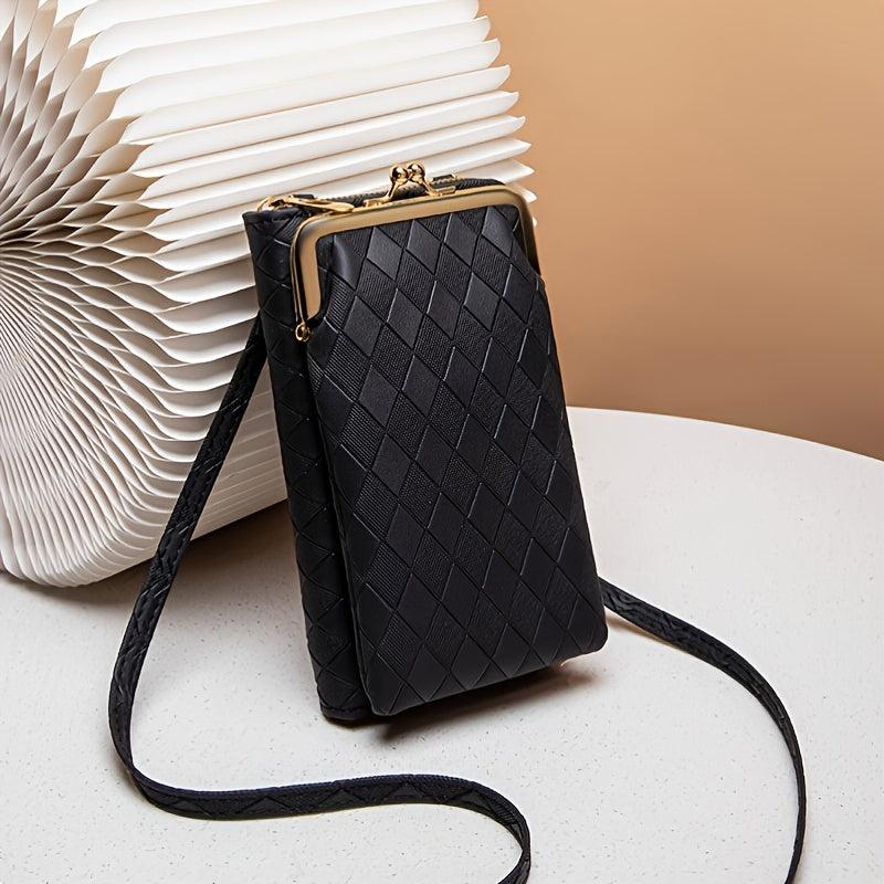 Argyle Embossed Phone Bag Mini Crossbody