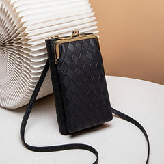 Argyle Embossed Phone Bag Mini Crossbody