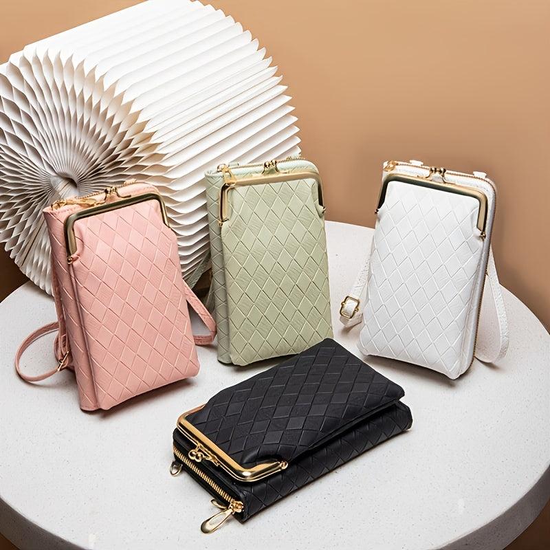 Argyle Embossed Phone Bag Mini Crossbody
